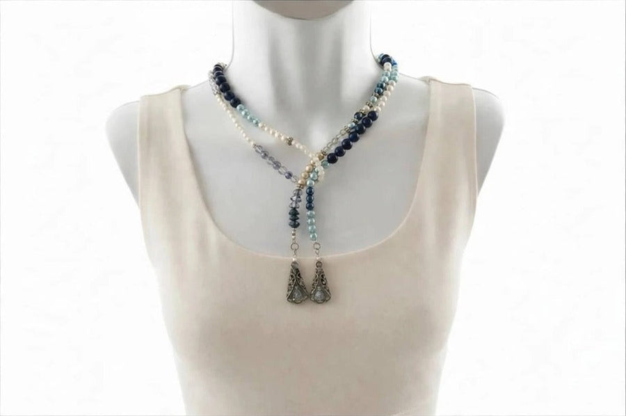 Long beaded necklace