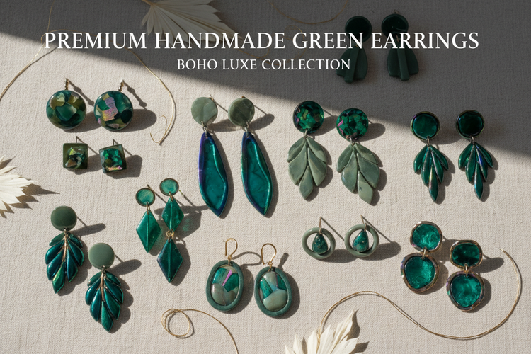 Green Earrings
