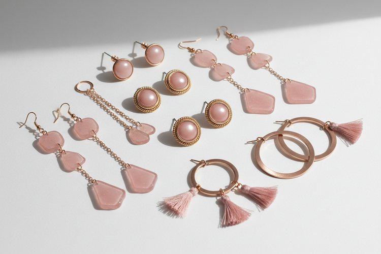 Pink Earrings