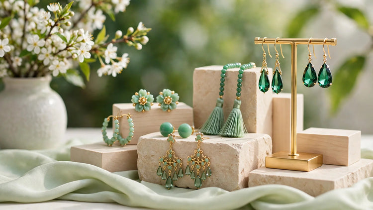 Green Earrings — Handmade & One-of-a-Kind | Florida Handmade Jewelry