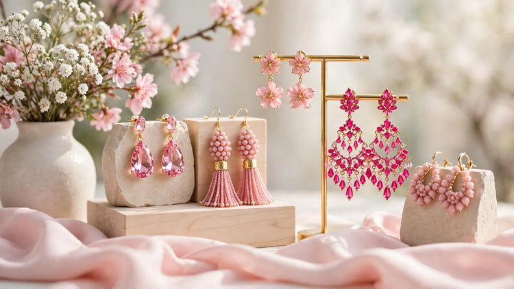 Pink Earrings