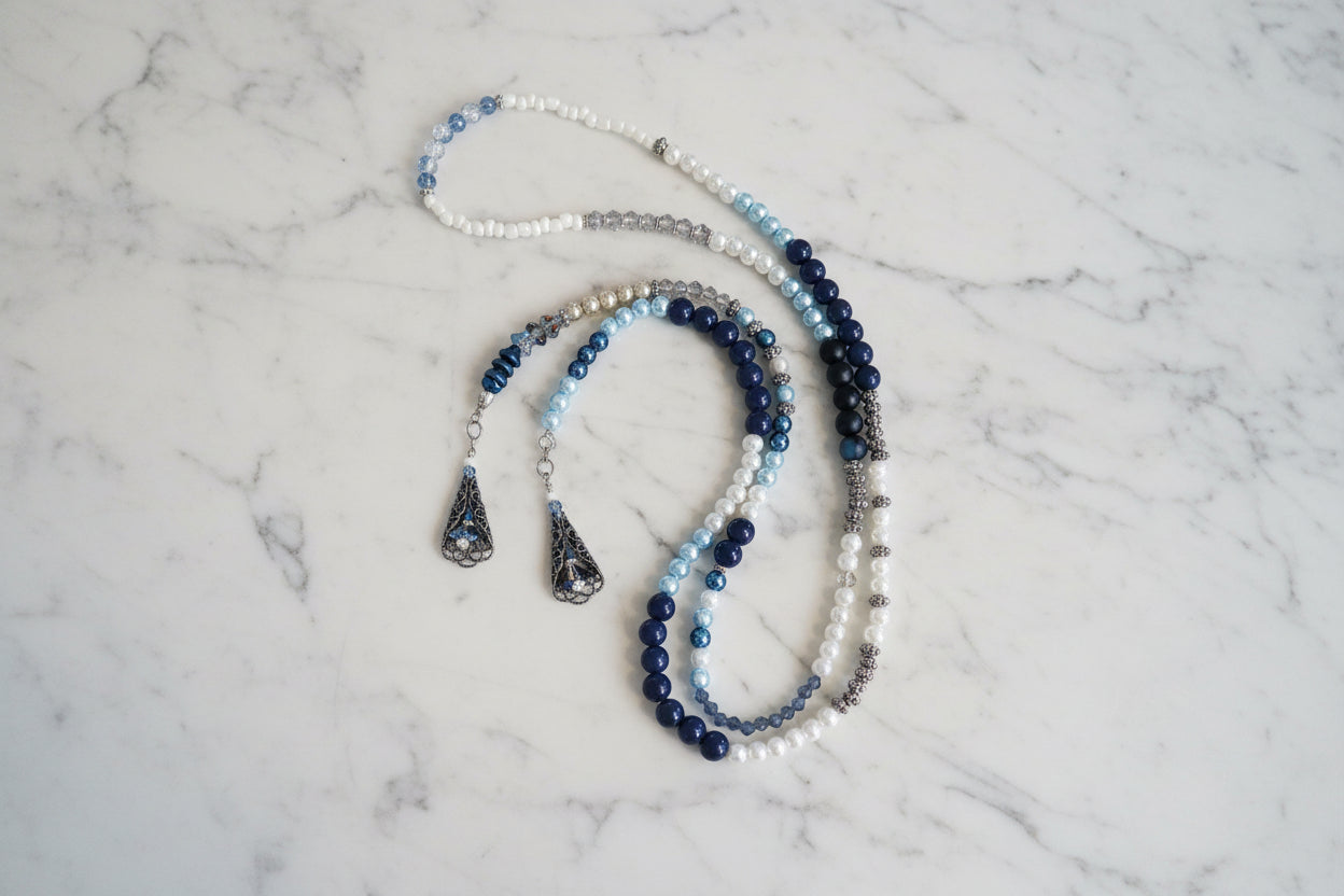 Livraison gratuite à partir de 49 $ / Collier de perles de 46 pouces de long sans fermoir