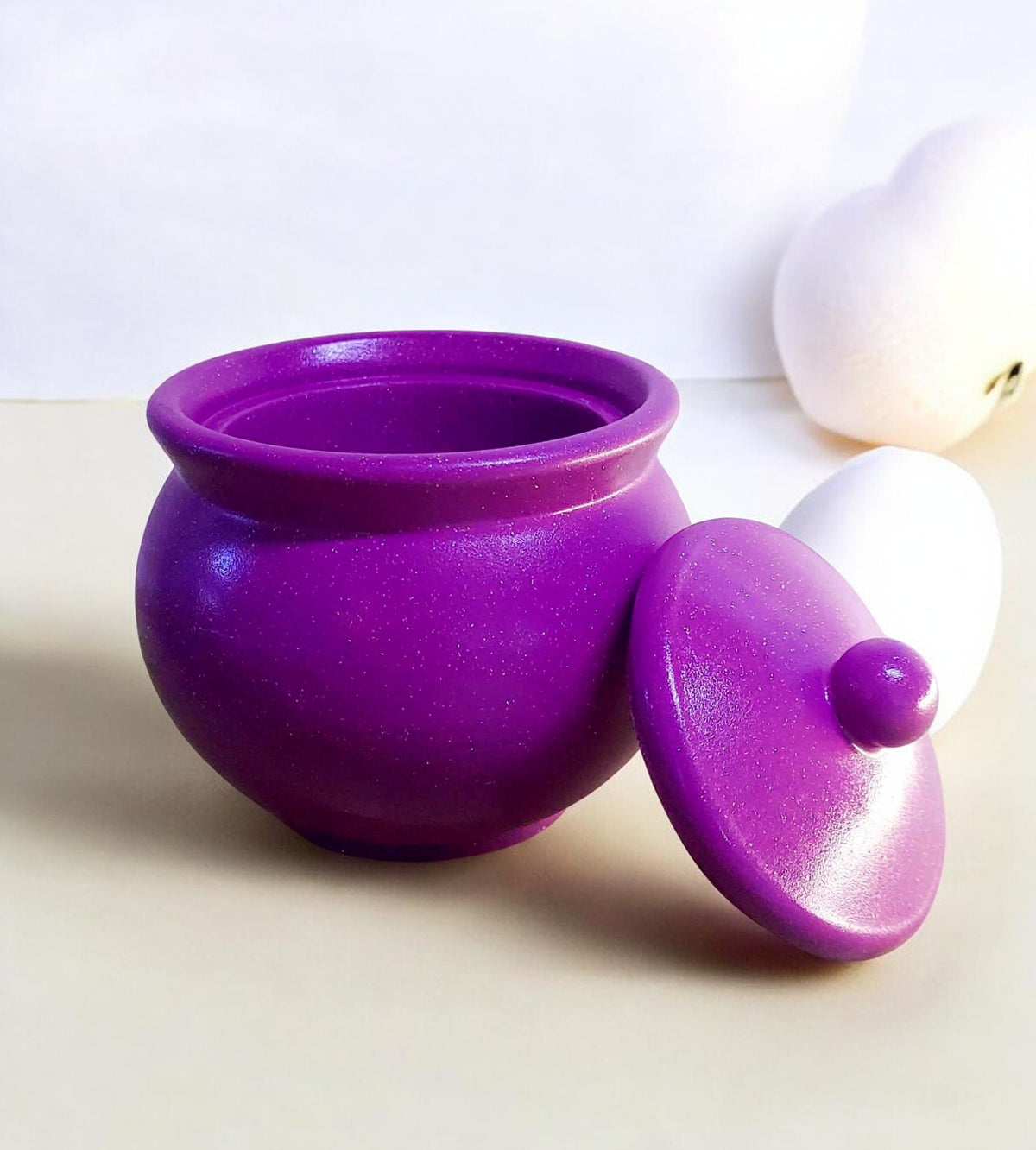 Handmade Resincrete Trinket Jar with Lid by JVD accessories Deals