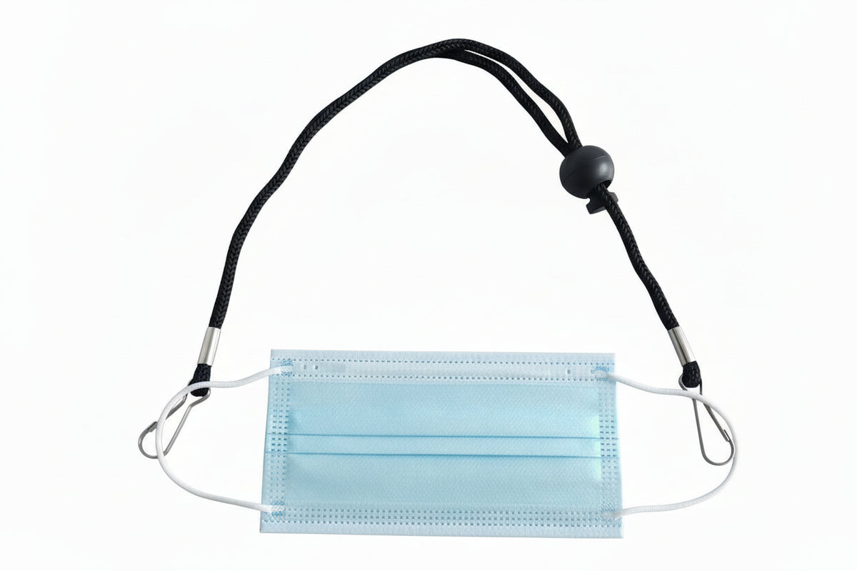 Black Adjustable Face mask Lanyard Deals