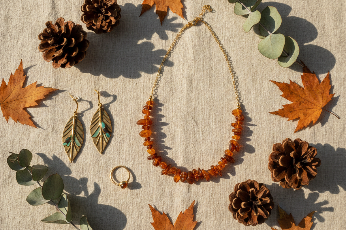 Fall Jewelry Flatlay